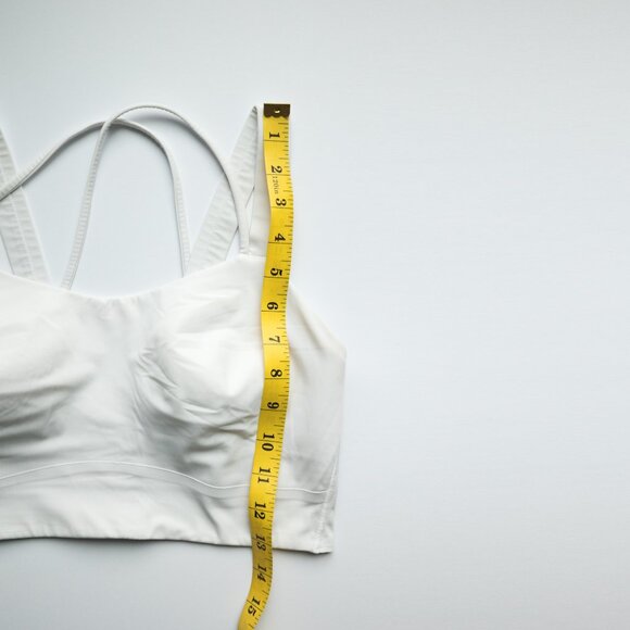 Lululemon Like a Cloud Longline Bra *Light Support, D/DD Cup White - Size 10 - Picture 8 of 13